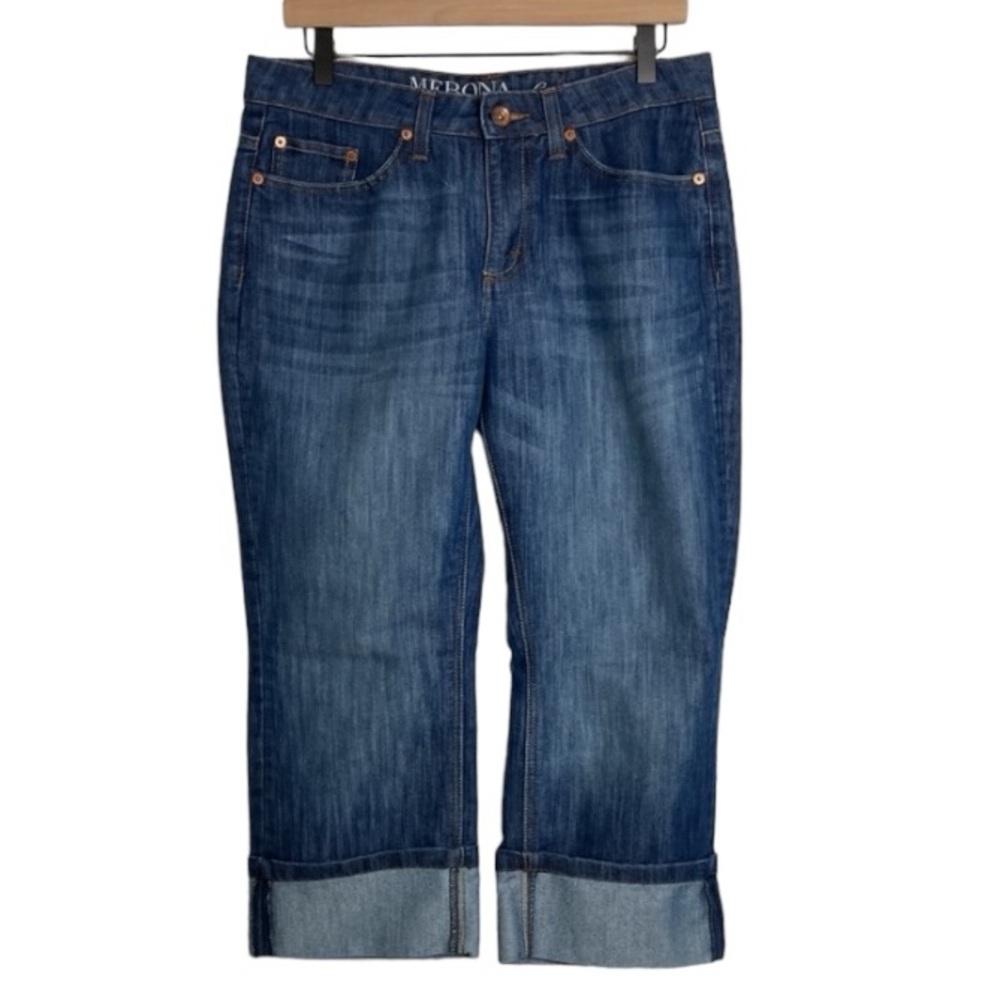 Merona Crop Cuffed Mid Rise Denim Jean